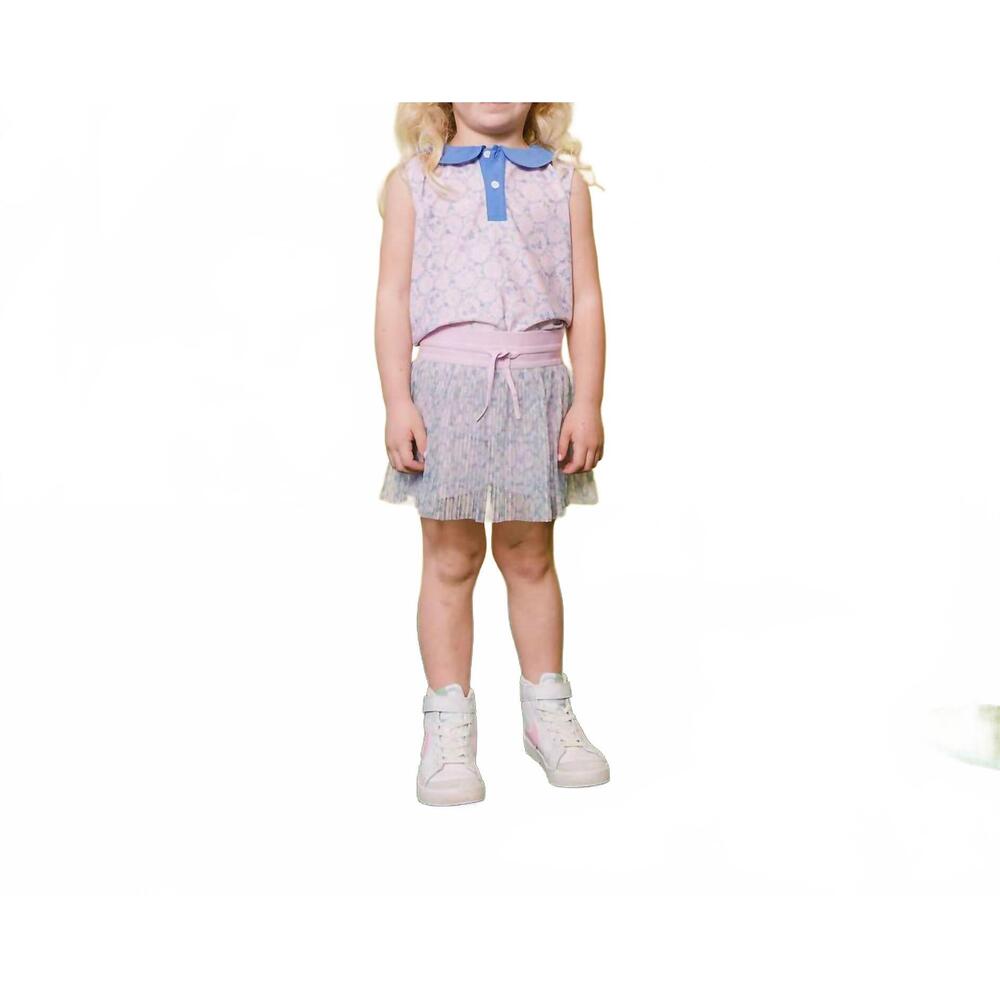 NEW COURTSIDE KIDS love pleated skort in lavender